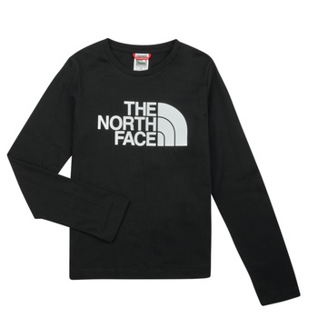 Ruhák Gyerek Hosszú ujjú pólók The North Face Teen L/S Easy Tee Fekete 