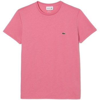 Ruhák Férfi Pólók / Galléros Pólók Lacoste Pima Cotton T-Shirt - Rose Rózsaszín