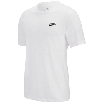 Ruhák Férfi Pólók / Galléros Pólók Nike M NSW CLUB TEE Fehér