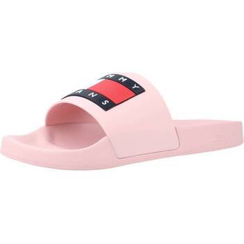 Cipők Női Lábujjközös papucsok Tommy Jeans FLAG POOL SLD ESS Rózsaszín