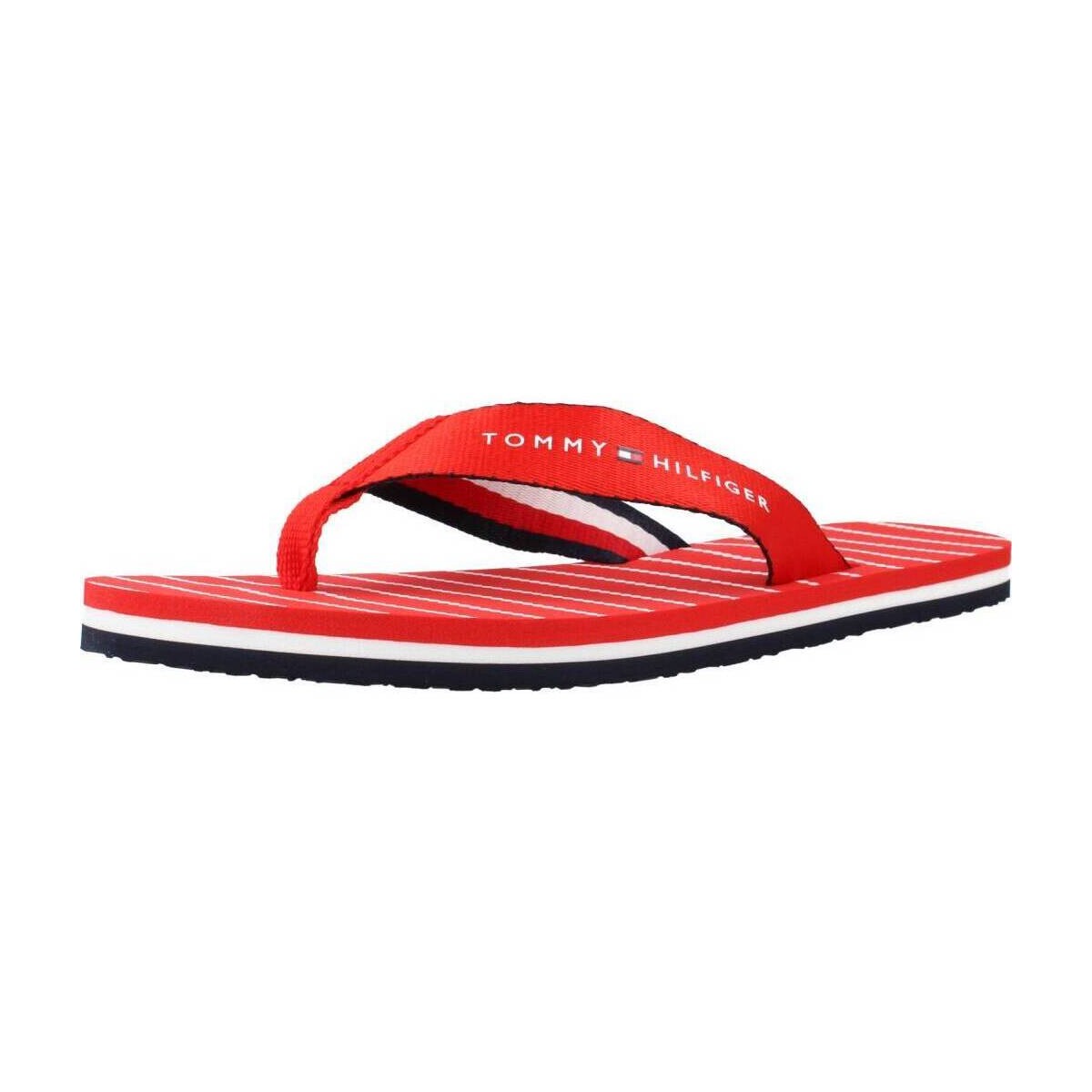 Cipők Női Lábujjközös papucsok Tommy Hilfiger ESSENTIAL ROPE SAN Piros