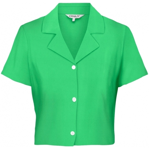 Ruhák Női Blúzok Only Shirt Caro Linen - Summer Green Zöld