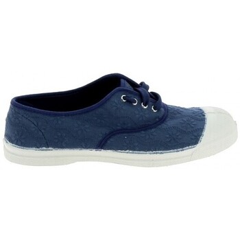 Cipők Női Oxford cipők & Bokacipők Bensimon Toile Lacet Broderie Anglaise Bleu Kék