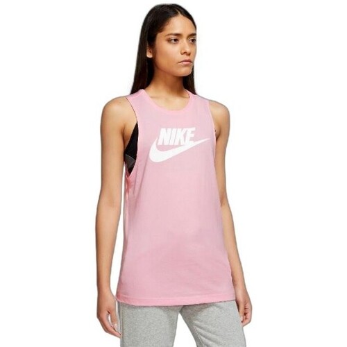 Ruhák Női Trikók / Ujjatlan pólók Nike CAMISETA DE TIRANTES MUJER  SPORTSWEAR CW2206 Rózsaszín