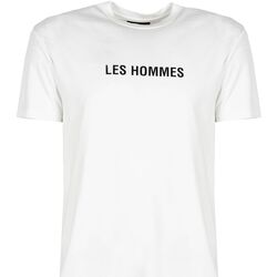 Ruhák Férfi Rövid ujjú pólók Les Hommes LF224302-0700-1009 | Grafic Print Fehér