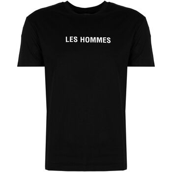 Ruhák Férfi Rövid ujjú pólók Les Hommes LF224302-0700-9001 | Grafic Print Fekete 