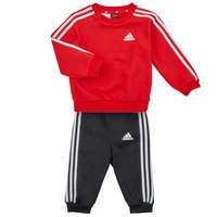 Ruhák Fiú Együttes Adidas Sportswear 3S JOG Piros / Fehér / Fekete 