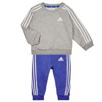 Ruhák Fiú Együttes Adidas Sportswear 3S JOG Szürke / Fehér / Kék