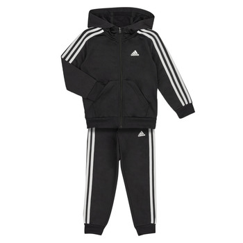 Ruhák Fiú Melegítő együttesek Adidas Sportswear LK 3S SHINY TS Fekete  / Fehér