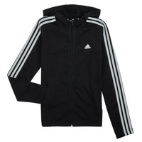 Ruhák Lány Pulóverek Adidas Sportswear 3S FZ HD Fekete  / Fehér