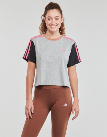 Adidas Sportswear 3S CR TOP Szürke / Fekete  / Rózsaszín