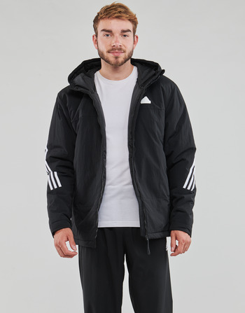 Ruhák Férfi Steppelt kabátok Adidas Sportswear FUTURE ICONS Fekete  / Fehér