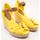 Cipők Női Gyékény talpú cipők Tommy Hilfiger  Citromsárga