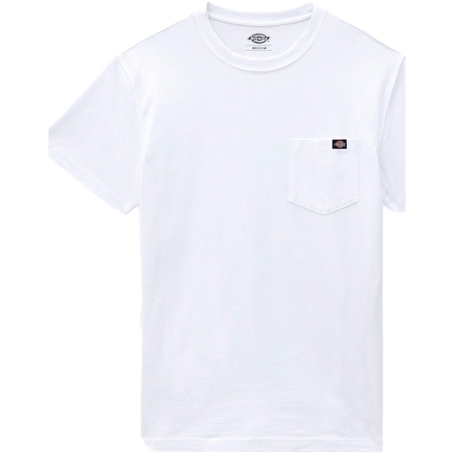 Ruhák Férfi Pólók / Galléros Pólók Dickies Porterdale T-Shirt - White Fehér