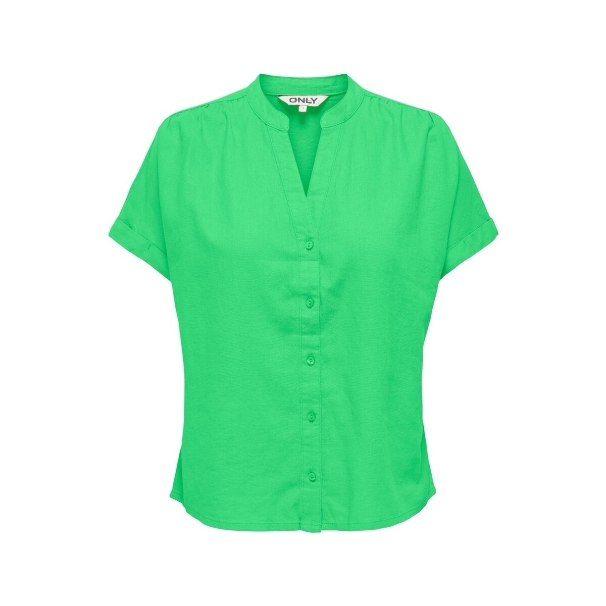 Ruhák Női Blúzok Only Nilla-Caro Shirt S/S - Summer Green Zöld