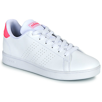 Cipők Lány Rövid szárú edzőcipők Adidas Sportswear ADVANTAGE K Fehér / Rózsaszín