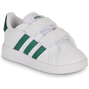 Cipők Gyerek Rövid szárú edzőcipők Adidas Sportswear GRAND COURT 2.0 CF I Fehér / Zöld