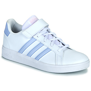 Cipők Lány Rövid szárú edzőcipők Adidas Sportswear GRAND COURT 2.0 EL K Fehér / Lila