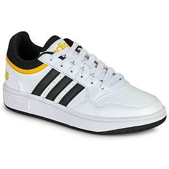 Cipők Fiú Rövid szárú edzőcipők Adidas Sportswear HOOPS 3.0 K Fehér / Fekete 