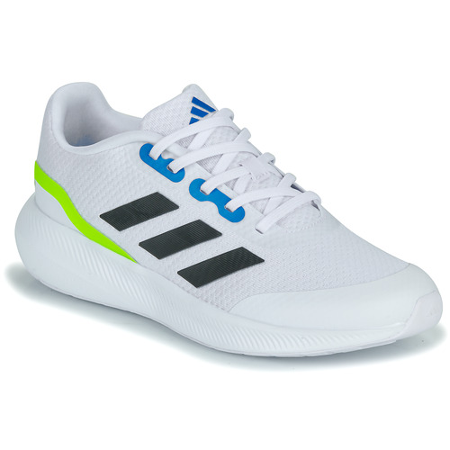 Cipők Fiú Rövid szárú edzőcipők Adidas Sportswear RUNFALCON 3.0 K Fehér / Citromsárga