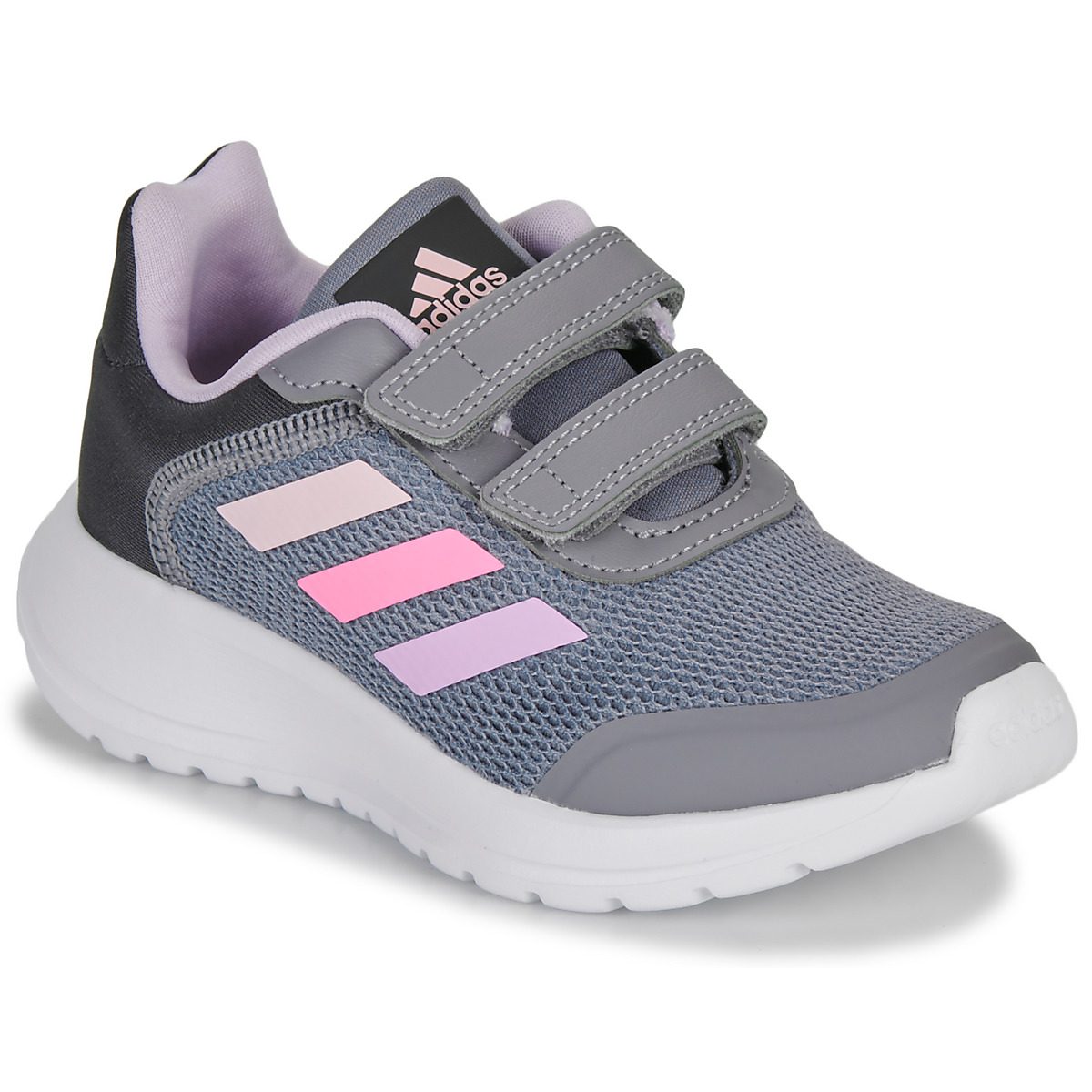 Cipők Lány Rövid szárú edzőcipők Adidas Sportswear Tensaur Run 2.0 CF K Szürke / Rózsaszín
