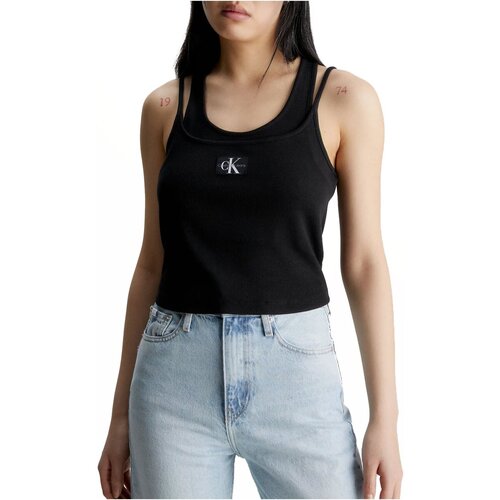 Ruhák Női Trikók / Ujjatlan pólók Calvin Klein Jeans J20J221430 Fekete 
