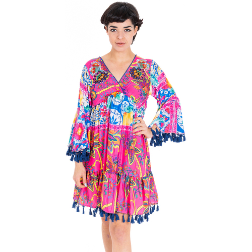 Ruhák Női Rövid ruhák Isla Bonita By Sigris Rövid Ruha Rózsaszín