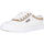 Cipők Divat edzőcipők Kawasaki Glitter Canvas Shoe K194522-ES 8890 Gold Fehér