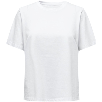 Ruhák Női Pulóverek Only T-Shirt  S/S Tee -Noos - White Fehér