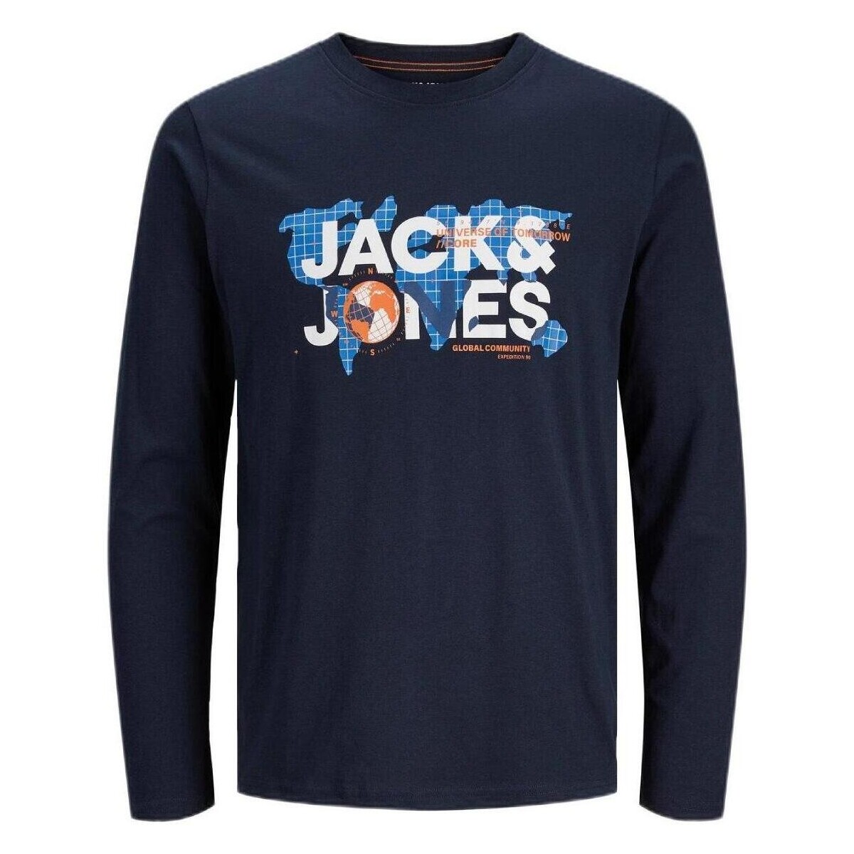 Ruhák Fiú Rövid ujjú pólók Jack & Jones  Kék
