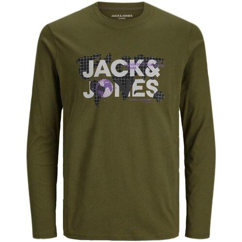 Ruhák Fiú Rövid ujjú pólók Jack & Jones  Zöld