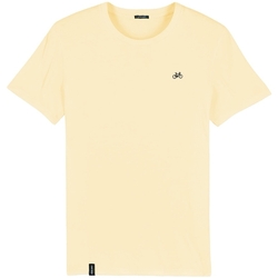 Ruhák Férfi Pólók / Galléros Pólók Organic Monkey T-Shirt Dutch Car - Yellow Citromsárga