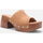 Cipők Női Lábujjközös papucsok La Modeuse 67134_P156061 Barna