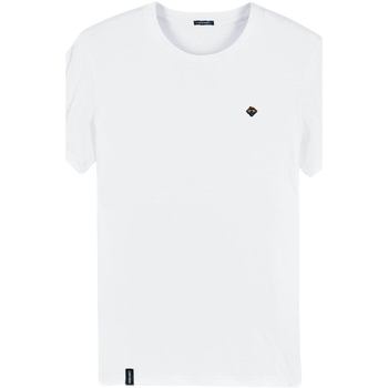 Ruhák Férfi Pólók / Galléros Pólók Organic Monkey T-Shirt  - White Fehér