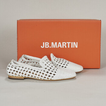 Cipők Női Mokkaszínek JB Martin TROPICAL Fonat / Fehér