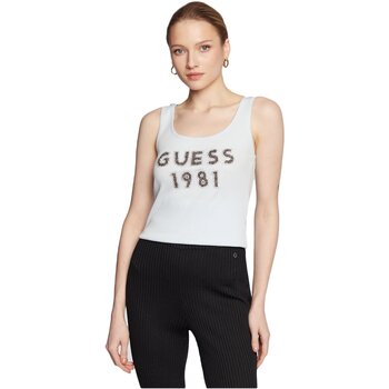 Ruhák Női Trikók / Ujjatlan pólók Guess W3RP07 K1814 Fehér