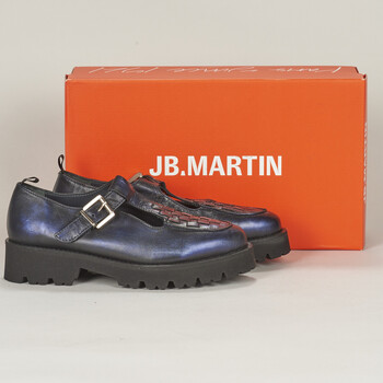 Cipők Női Oxford cipők JB Martin FIONA Kecske / Bolyhos / Kék / Fonat