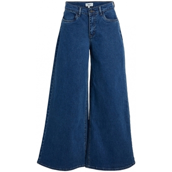 Ruhák Női Nadrágok Object Jeans Moji Wide - Medium Blue Denim Kék