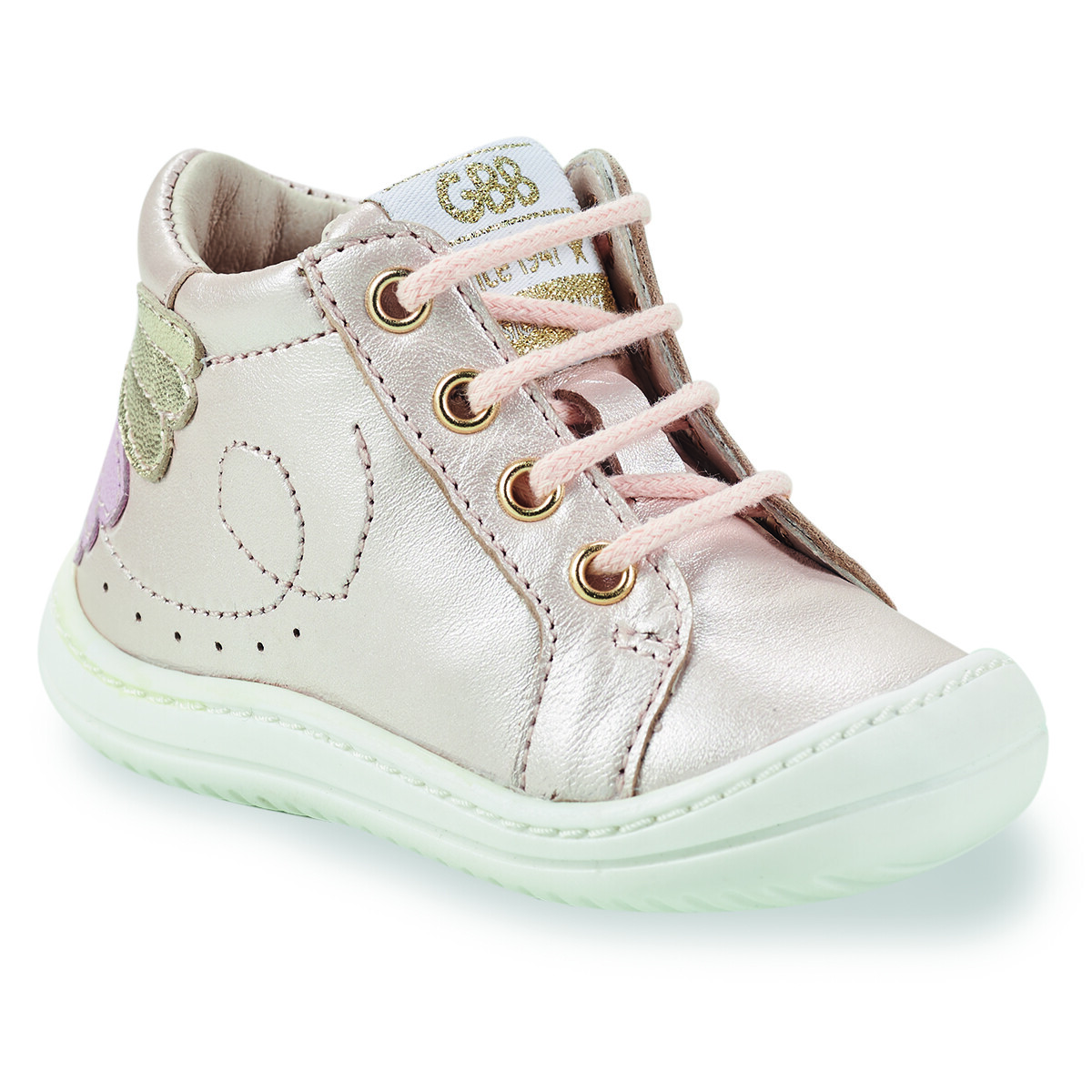 Cipők Lány Magas szárú edzőcipők GBB FLEXOO FLIRT Rózsaszín