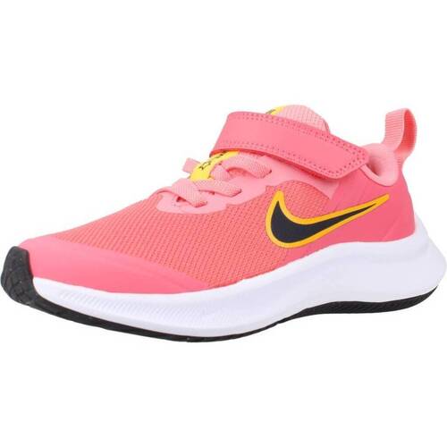 Cipők Lány Rövid szárú edzőcipők Nike STAR RUNNER 3 LITTLE KI Rózsaszín