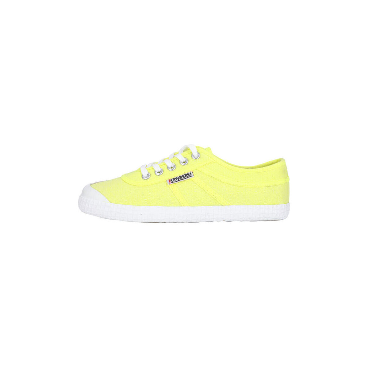 Cipők Divat edzőcipők Kawasaki Original Neon Canvas shoe K202428-ES 5001 Safety Yellow Citromsárga