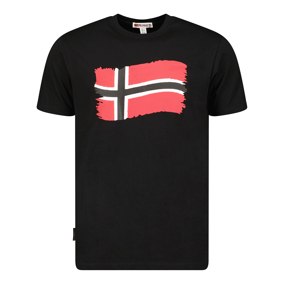 Ruhák Férfi Rövid ujjú pólók Geographical Norway SX1078HGN-BLACK Fekete 