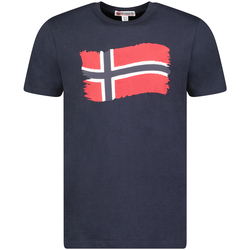 Ruhák Férfi Rövid ujjú pólók Geographical Norway SX1078HGN-NAVY Kék