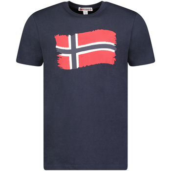 Ruhák Férfi Rövid ujjú pólók Geographical Norway SX1078HGN-NAVY Kék