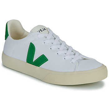 Cipők Rövid szárú edzőcipők Veja CAMPO CANVAS Fehér / Zöld