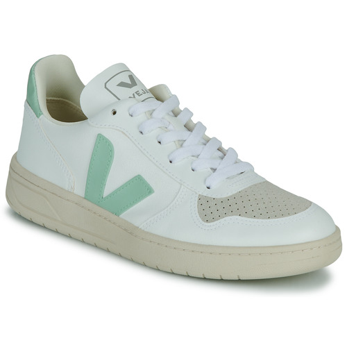 Cipők Női Rövid szárú edzőcipők Veja V-10 Fehér / Zöld