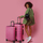 Táskák Keményfedeles bőröndök Jaslen Oporto Rózsaszín