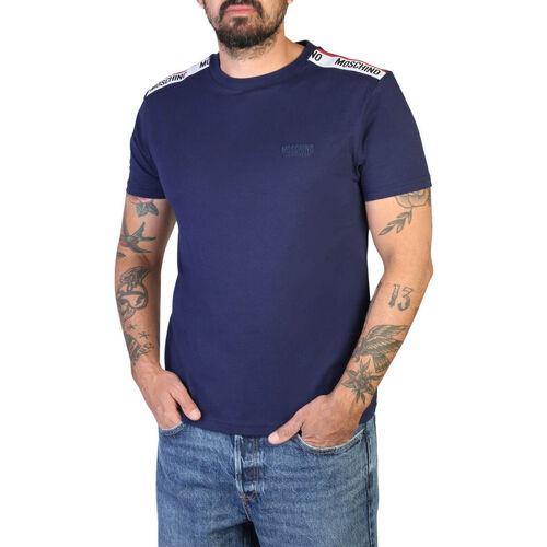 Ruhák Férfi Rövid ujjú pólók Moschino A0781-4305 A0290 Blue Kék