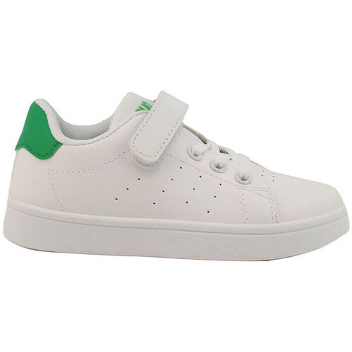 Cipők Férfi Divat edzőcipők Shone 001-002 White/Green Fehér