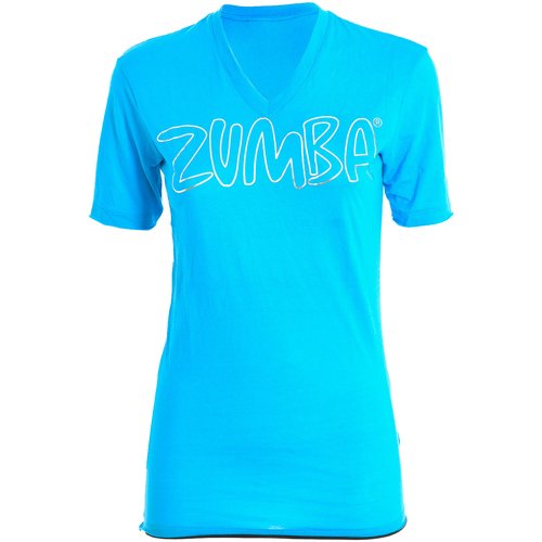 Ruhák Női Pólók / Galléros Pólók Zumba Z2T00144-AZUL Kék